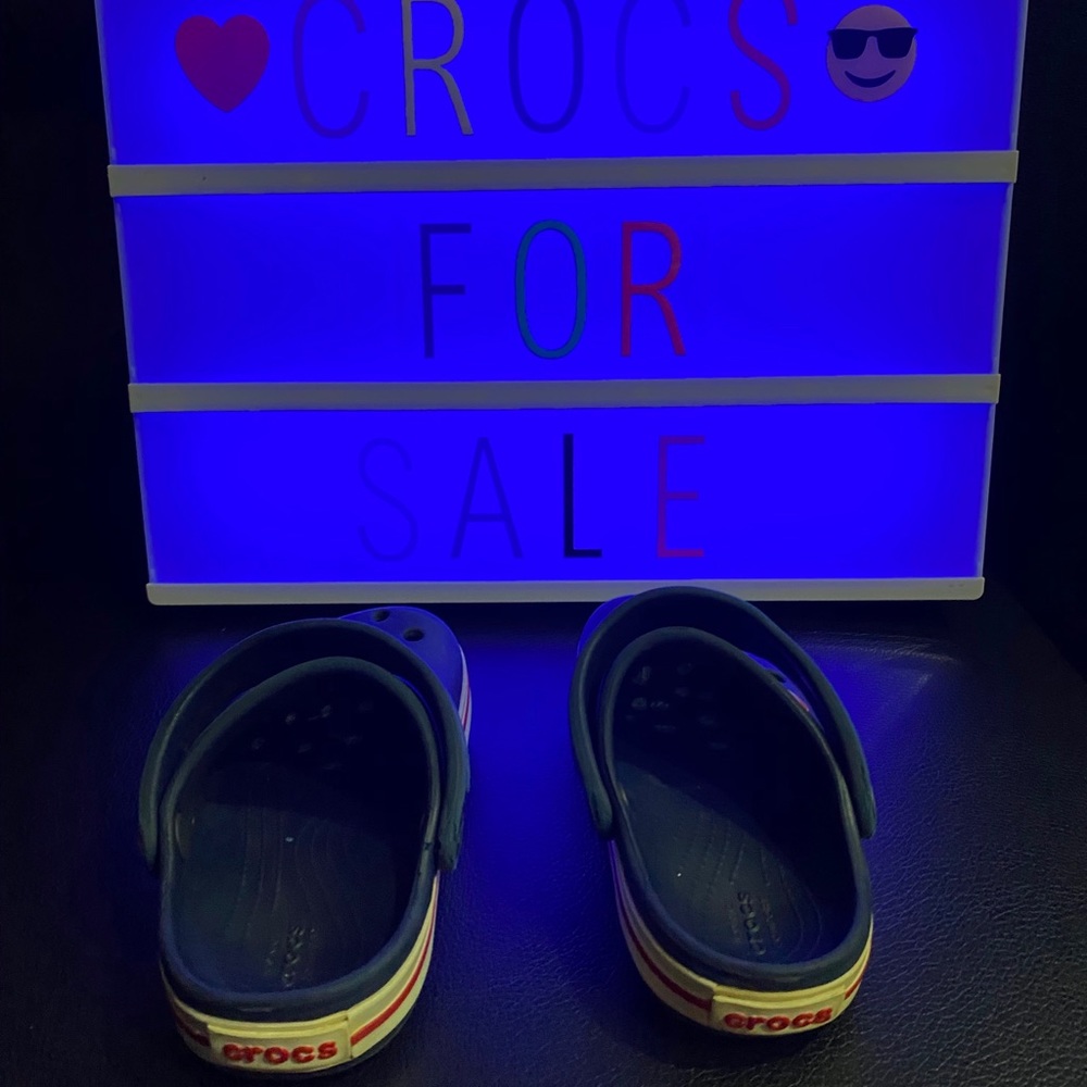 Navy blue crocs for kids